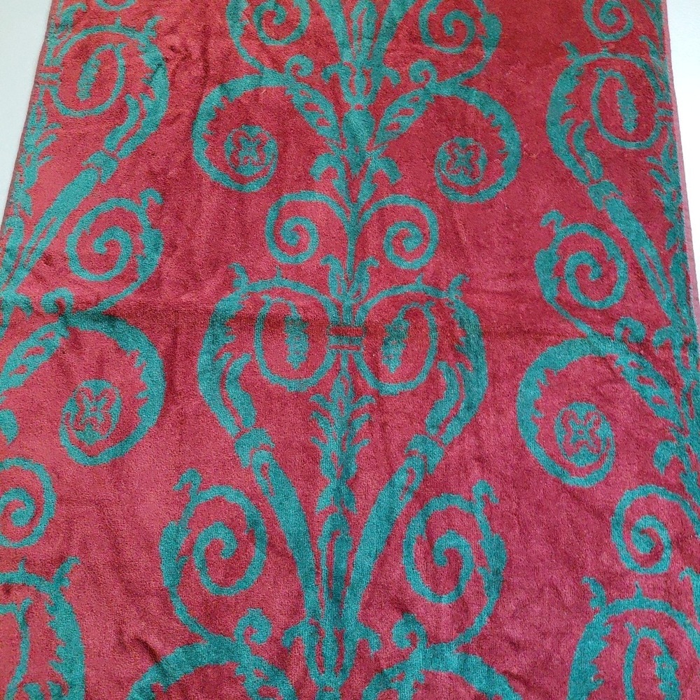3 NOS Santens Christmas Towel Set JOY Embroidered Bath & Hand Green Gold NEW USA - Picture 5 of 12